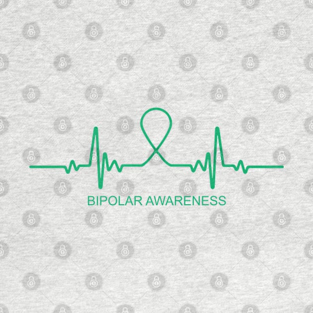 Bipolar Awareness Heartbeat - In This Family We Fight Together by BoongMie